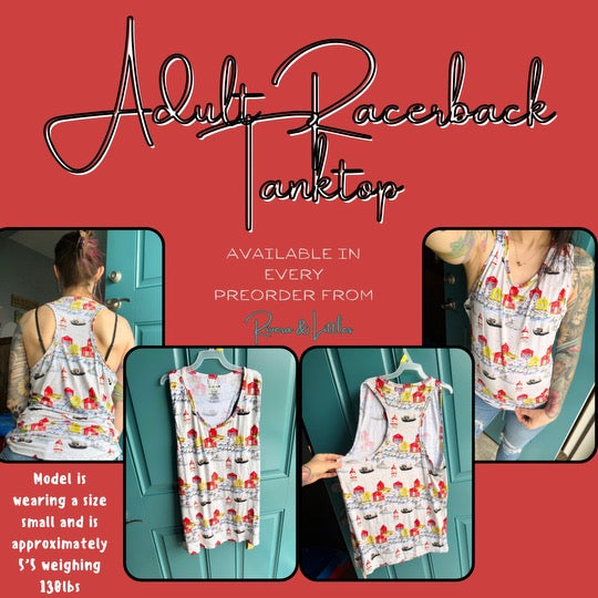 Adult Racerback Tanks - Ribbed Solids