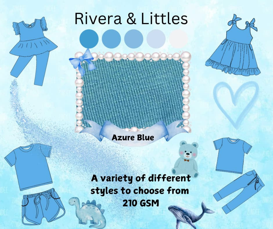 Azure Blue Solid Collection