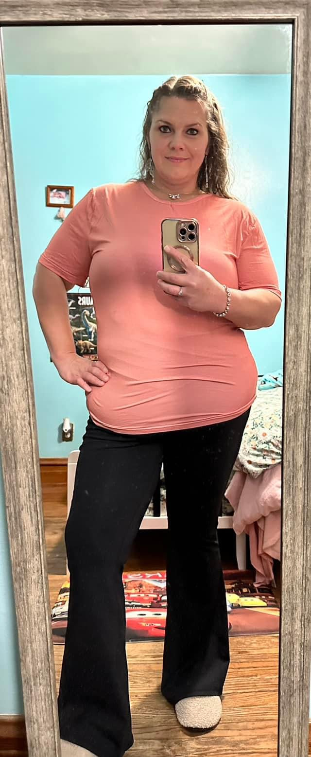 Adult Grey Ribbed Shirt XL