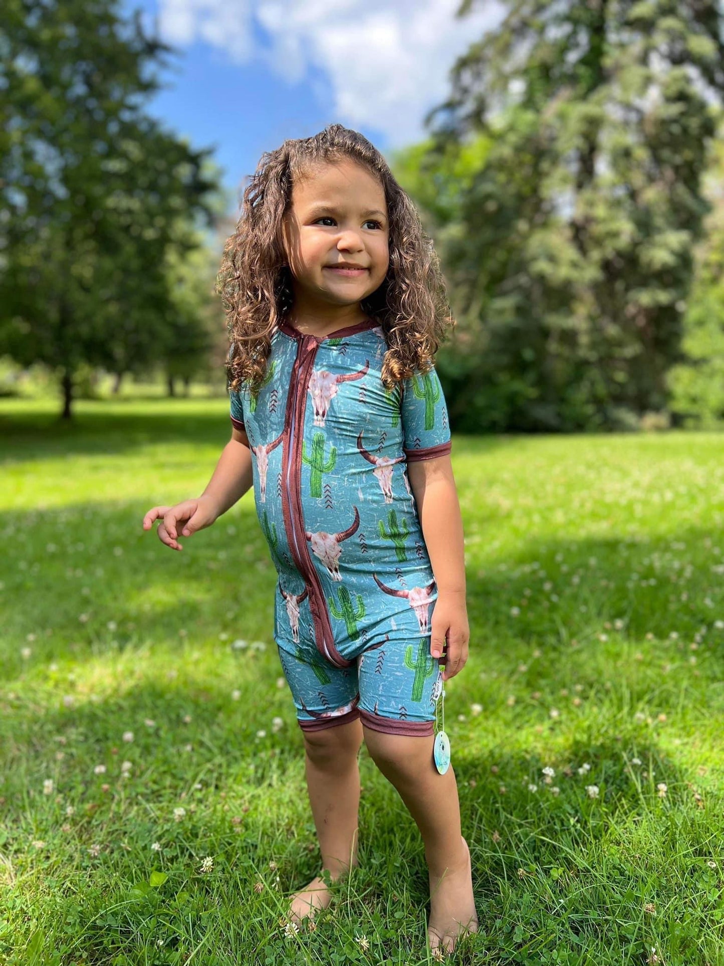 Sedona Shortie Zip Romper 6/12