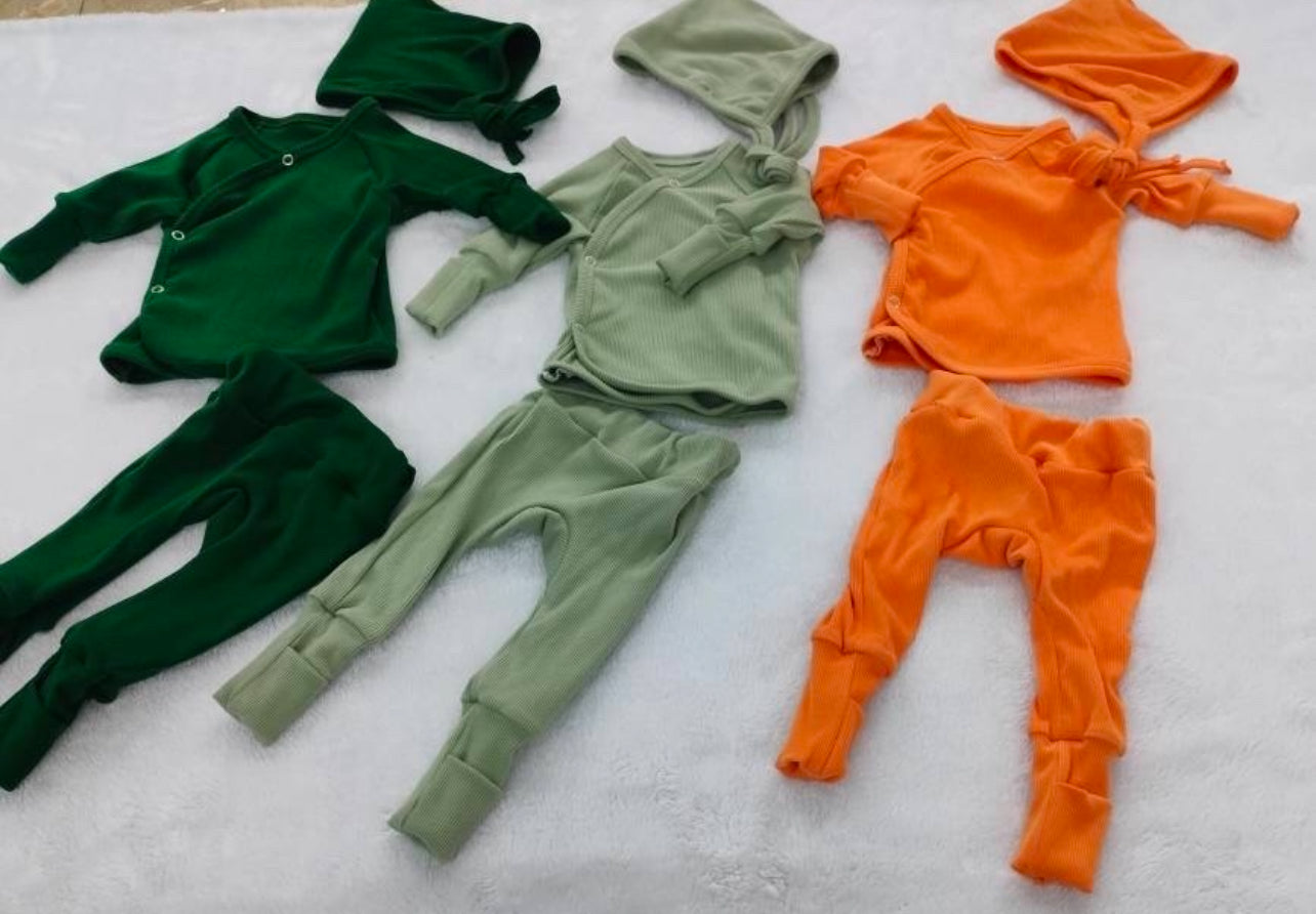 Ribbed Kimono Newborn Sets