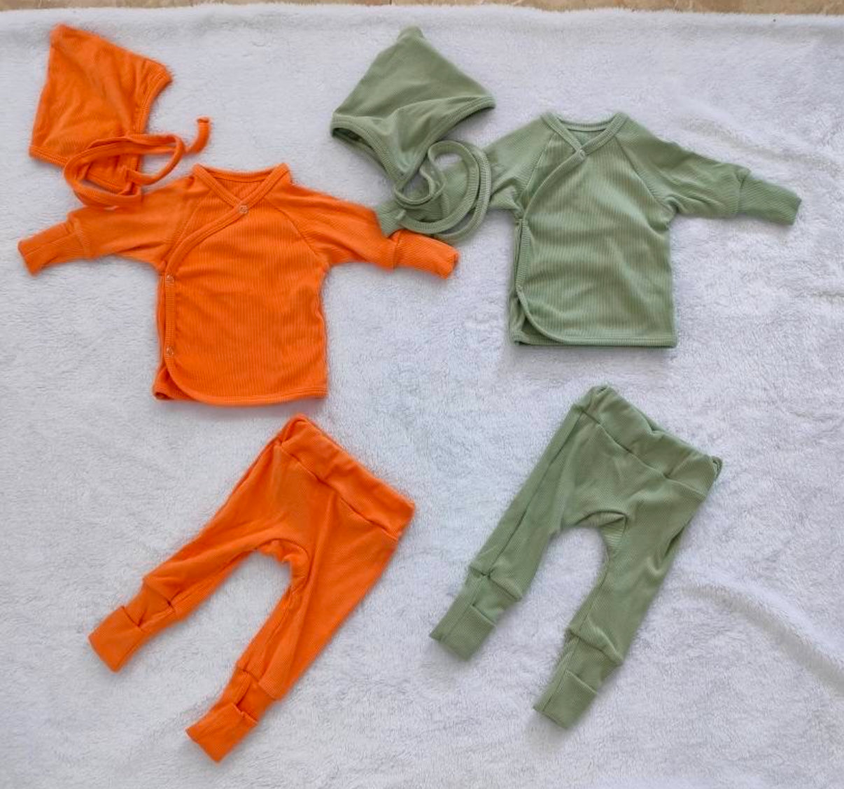 Ribbed Kimono Newborn Sets