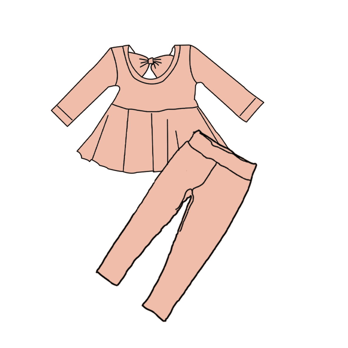 Barely Peach Solid Collection π