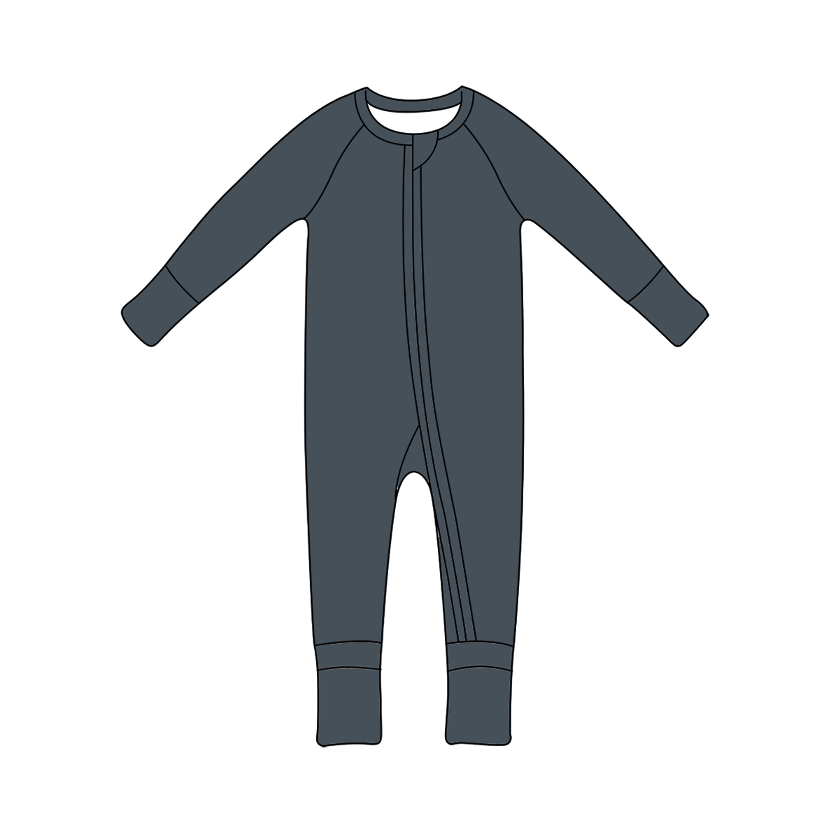 Steel Blue Ribbed Collection