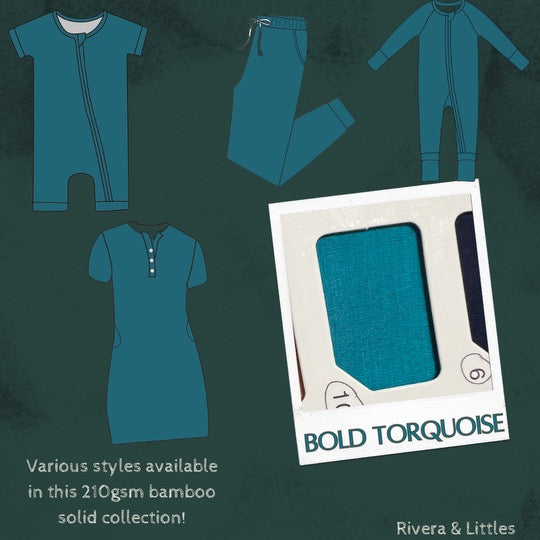 Bold Turquoise Solid Adult Collection