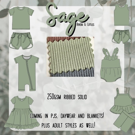 Sage Ribbed Collection