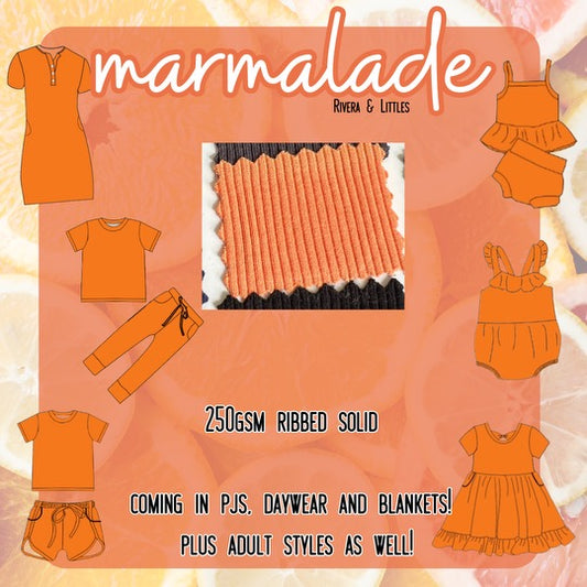 Marmalade Ribbed Collection 🍊🧡