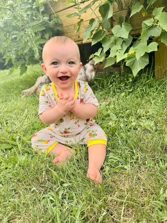 Short Sleeve Envelope Romper - All Space Collections