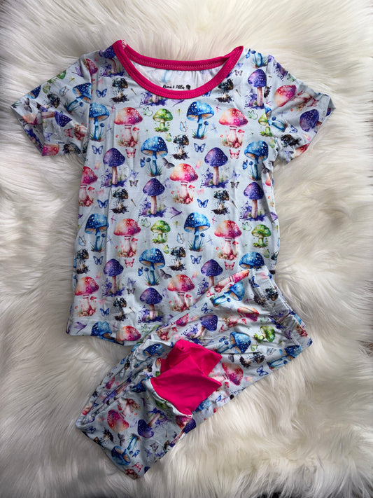 Mystic Mushrooms Pajama Set 3T