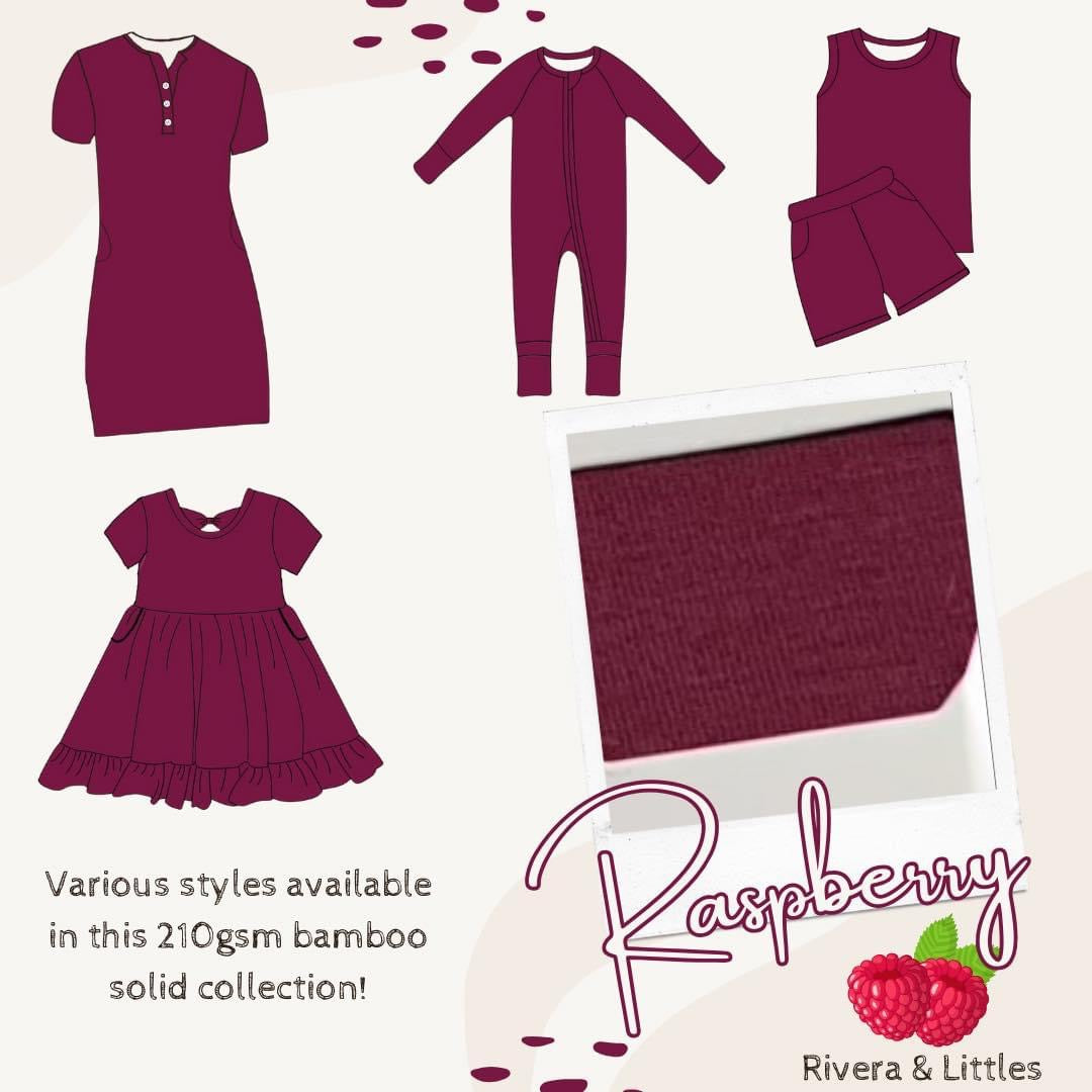 Raspberry Solid Adult Collection