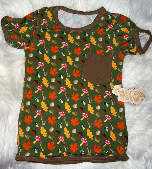 Fall Leaves Pocket Shirt 3t