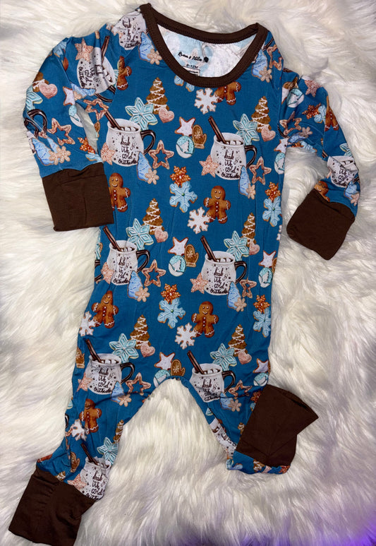 Blue Cookies 6/12 Envelope Romper