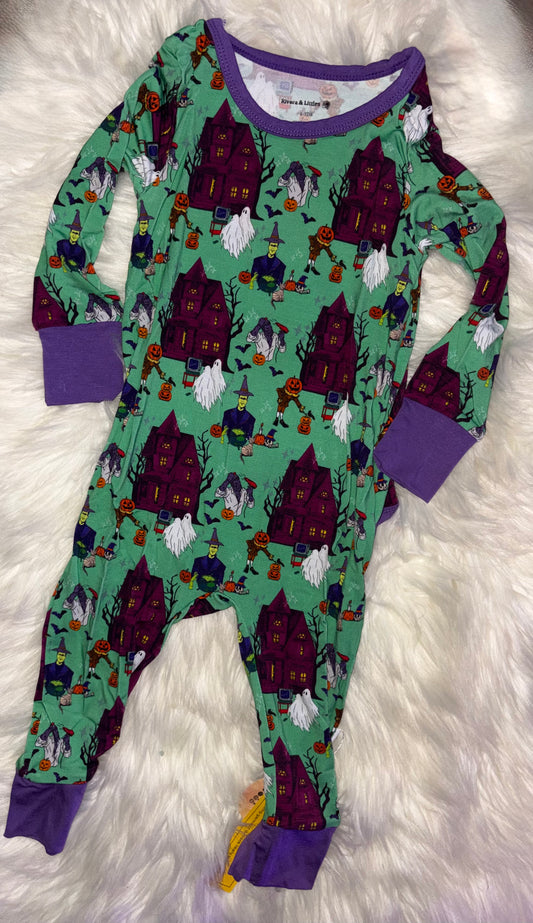 Haunted House 6/12 Envelope Romper