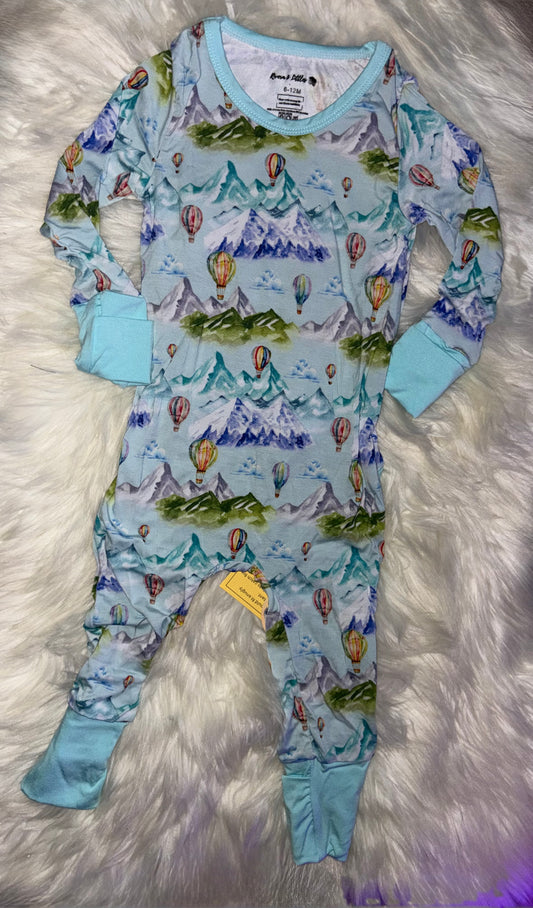Icy Mountains 6/12 Envelope Romper
