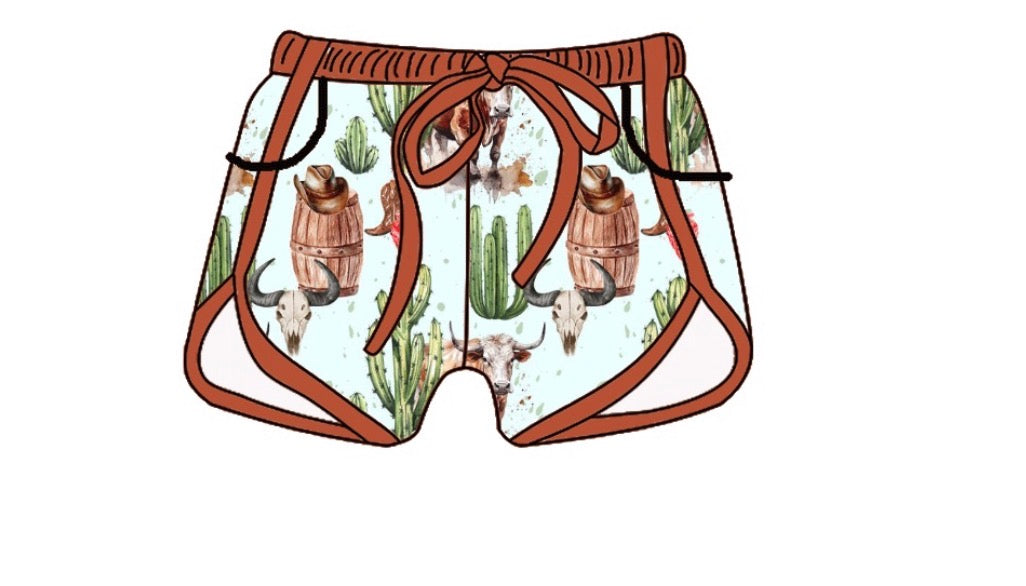Adult Bamboo Shorts - Western Collections