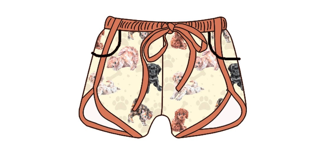 Adult Bamboo Shorts - Pets Collections