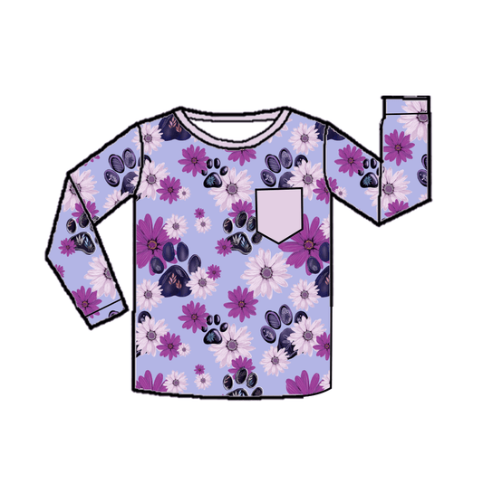 Crewneck Pocket Tee Long Sleeve - Cozy Companions