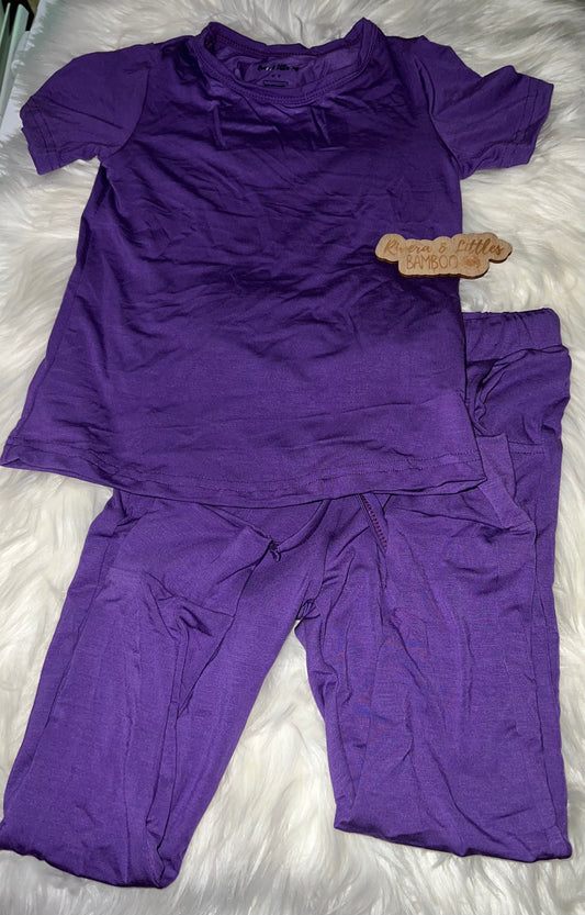 Violet Short Sleeve Jogger Set 5t