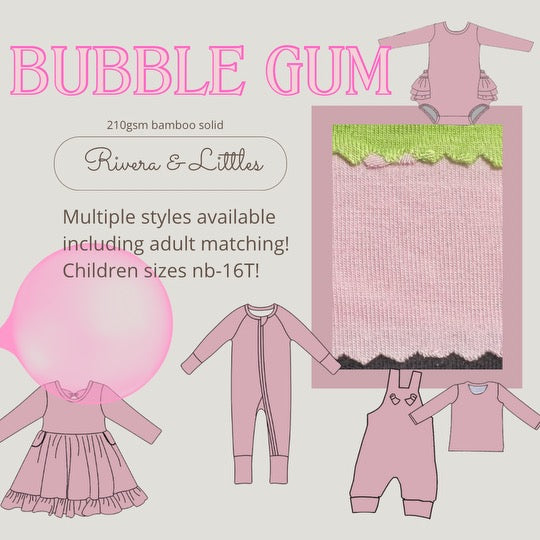 Bubble Gum Adult Solid Collection