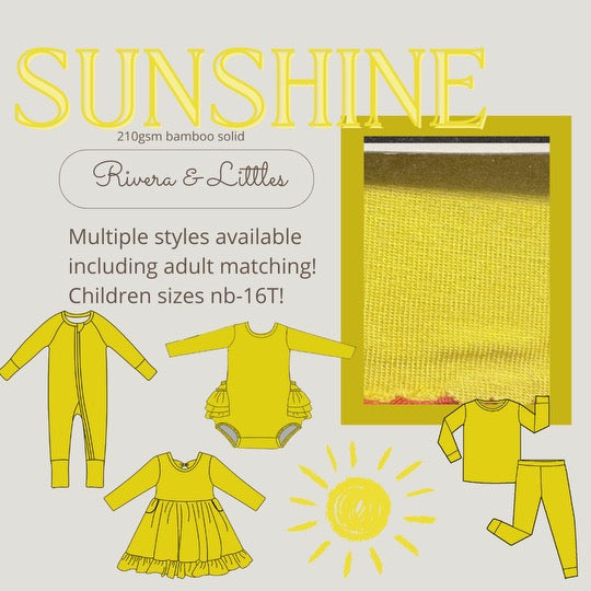 Sunshine Solid Collection 💛