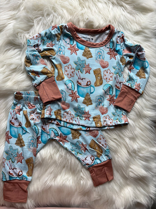 Hayes Cookies & Cocoa Newborn PJ Set