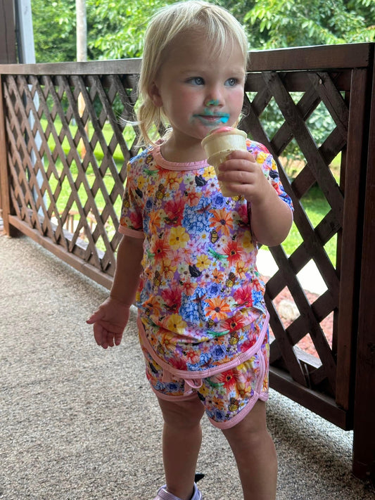 Floral Garden 3T Track Short Set