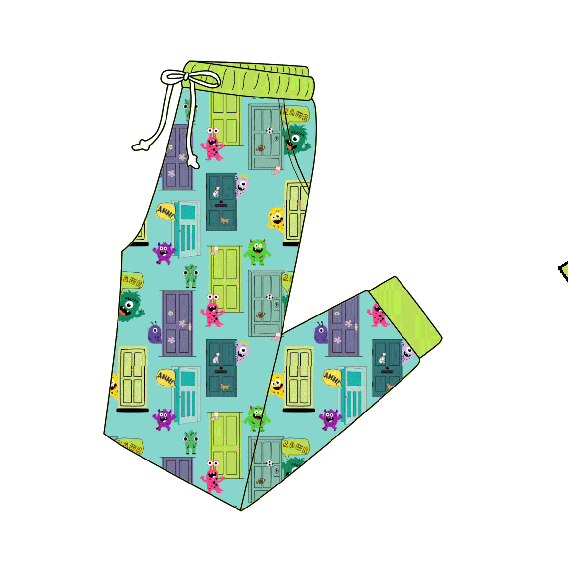 Adult Bamboo Joggers - Patchwork Party Collections