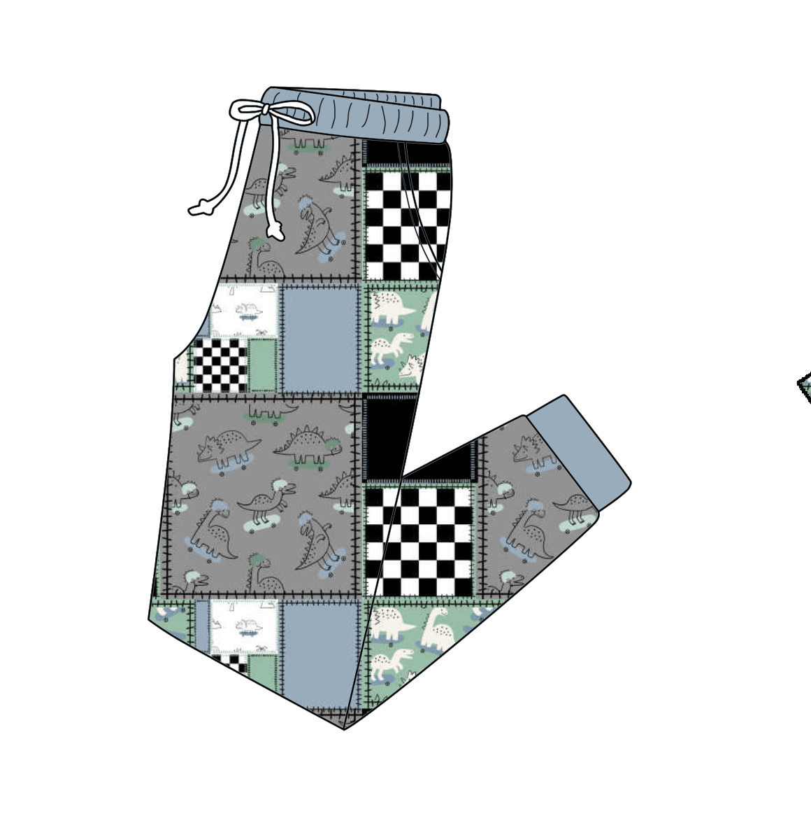 Adult Bamboo Joggers - Patchwork Party Collections