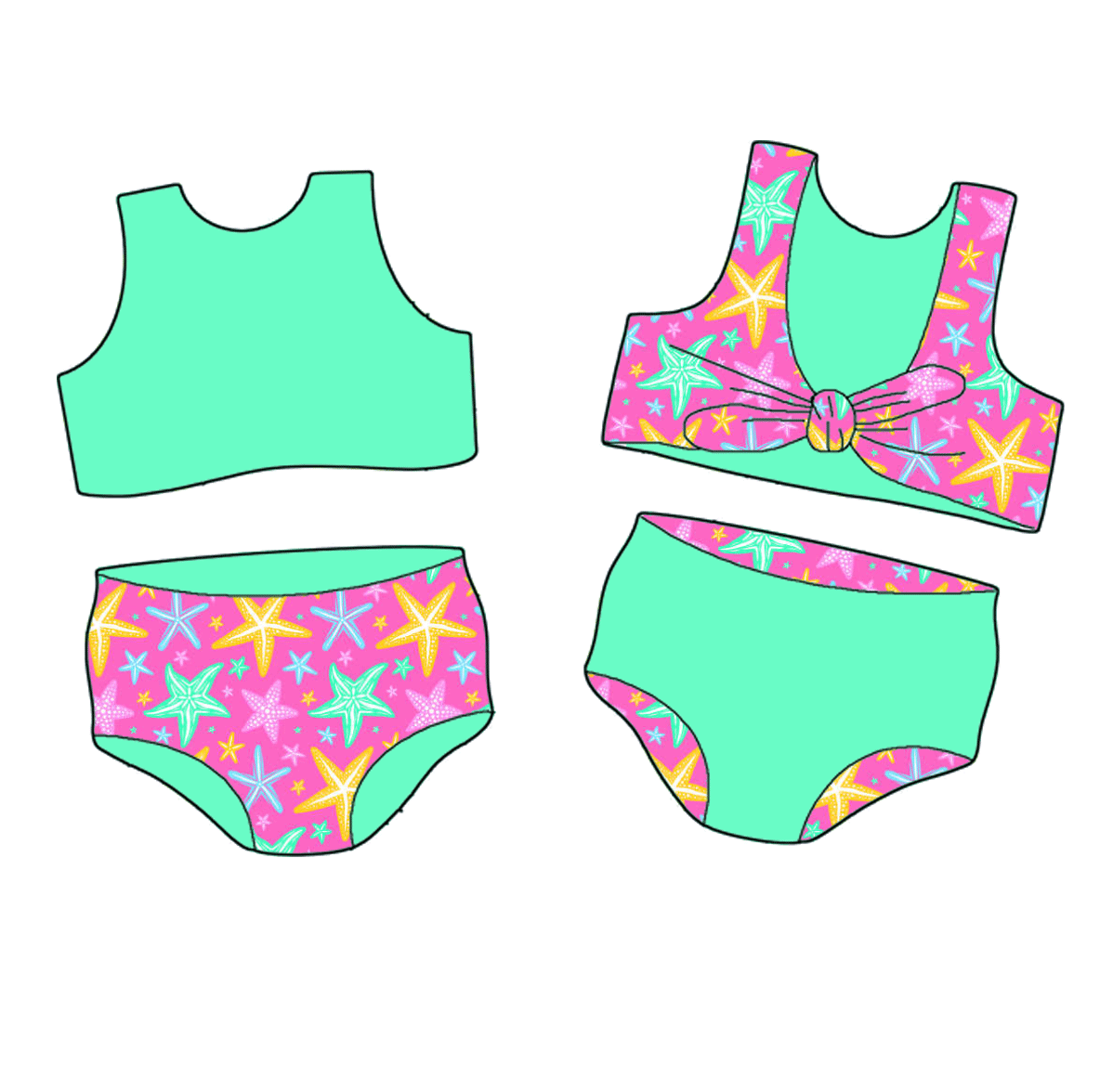 Starfish Summer Swim Girl and Gender Neutral Collection
