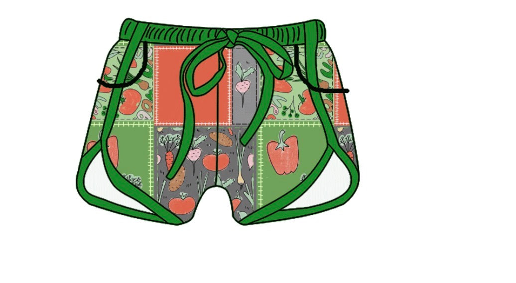 Adult Bamboo Shorts - Patchwork Party Collections