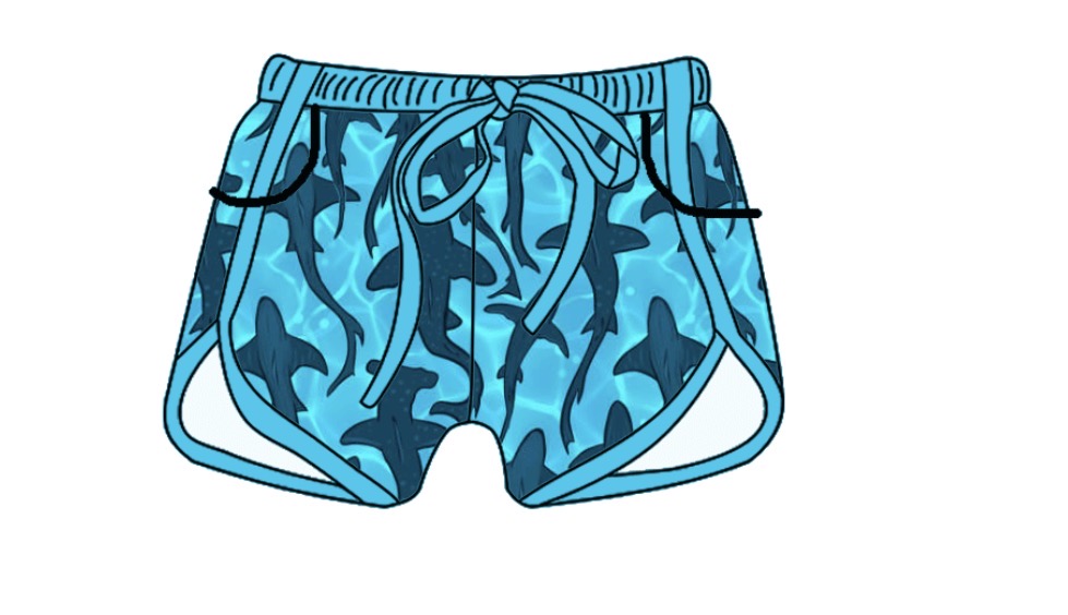 Adult Bamboo Shorts - Patchwork Party Collections