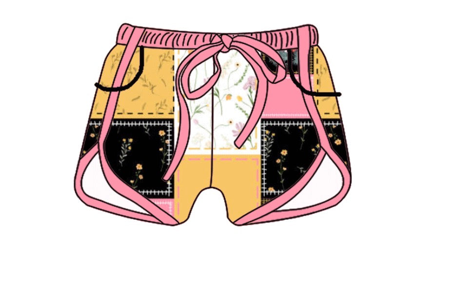 Adult Bamboo Shorts - Patchwork Party Collections