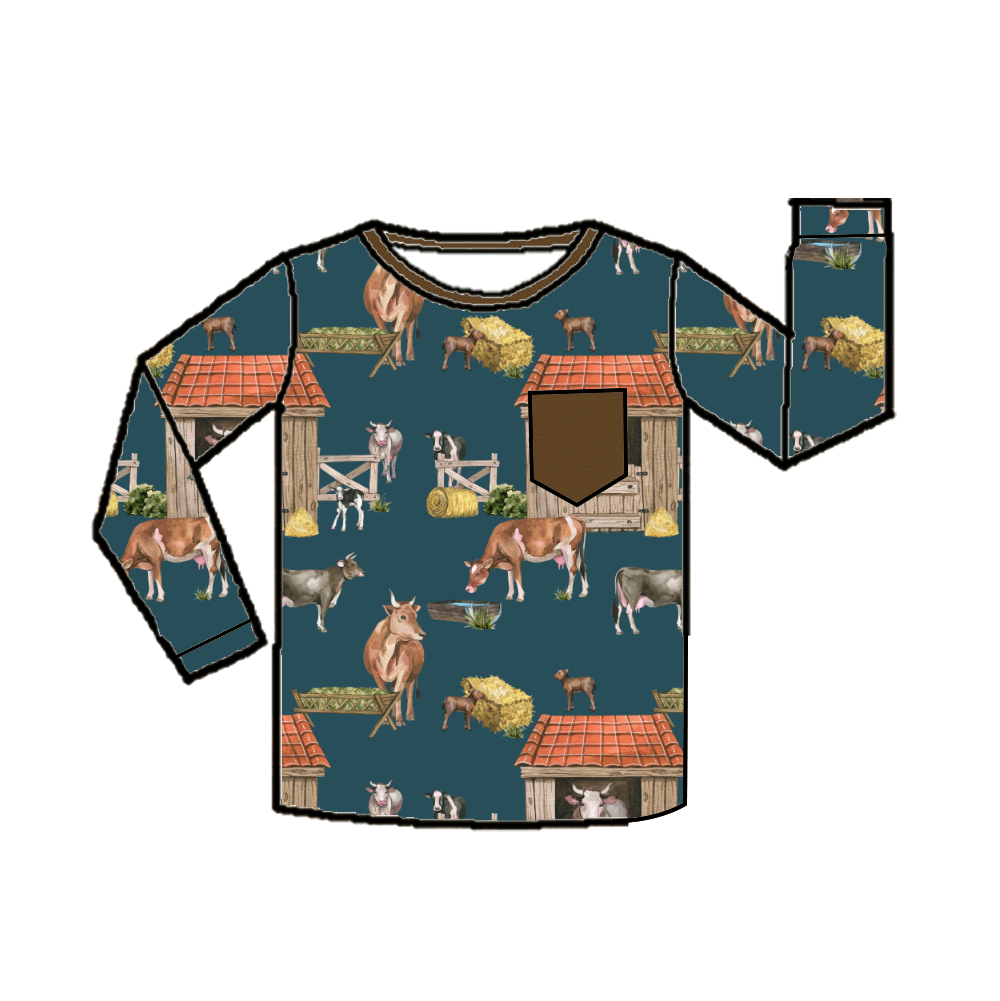 Crewneck Pocket Tee - All Farm Collections