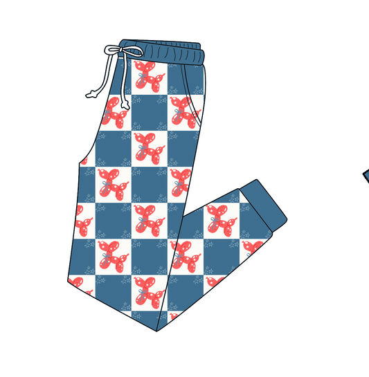 Adult Bamboo Joggers - 4th Of July Collections