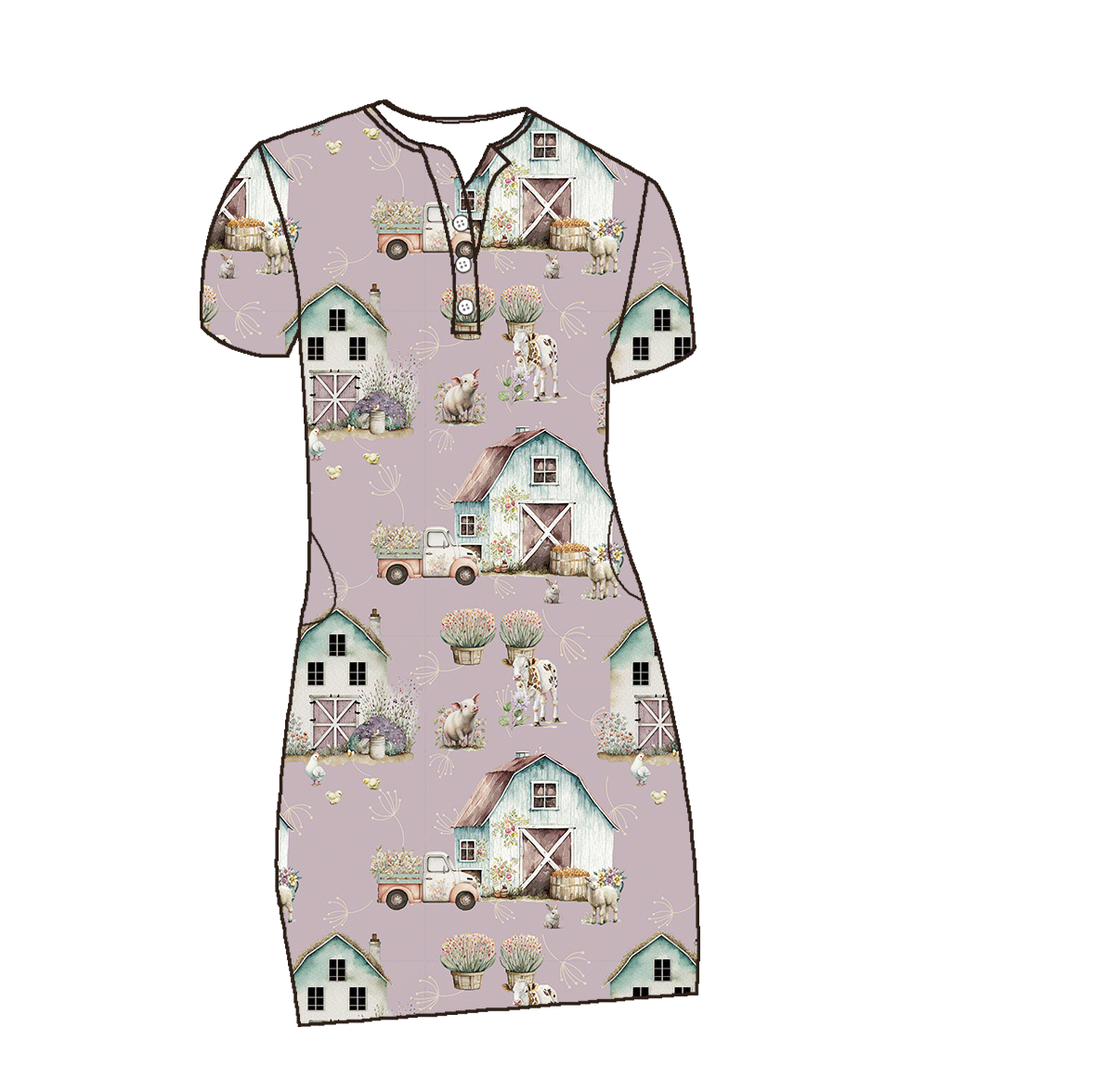 Adult Nightgowns - All Farm Collections