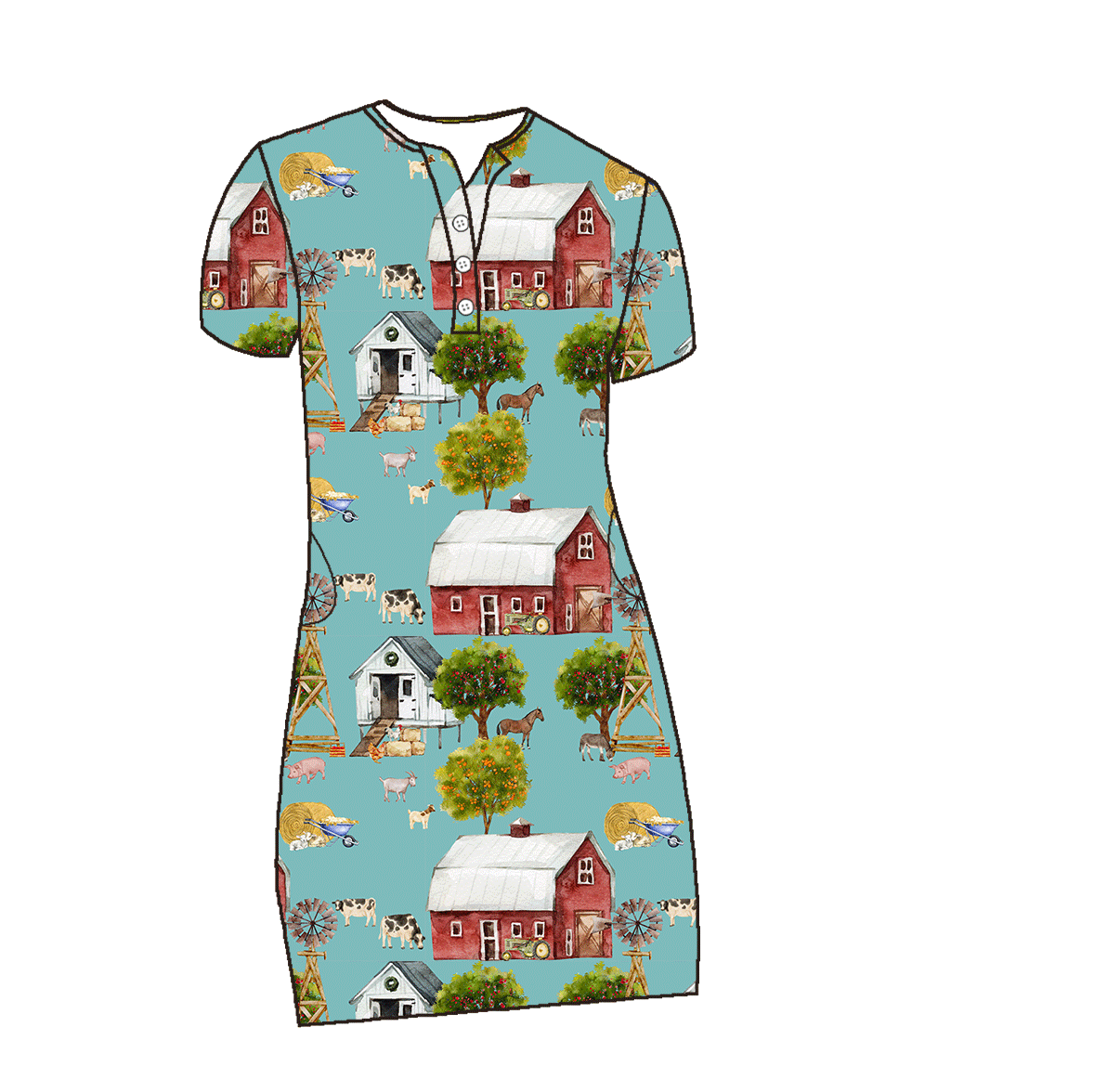 Adult Nightgowns - All Farm Collections