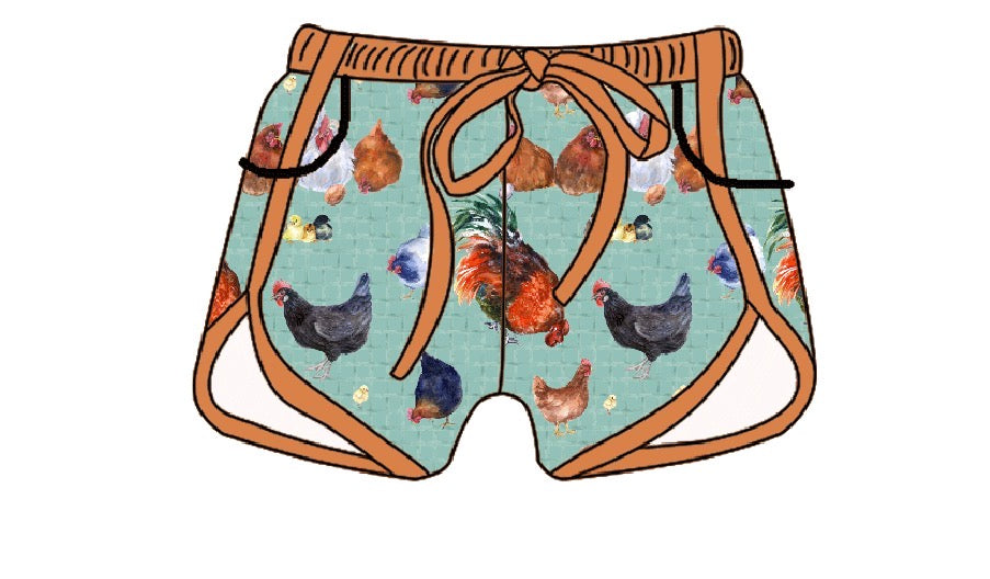 Adult Bamboo Shorts - Farm Frenzy Collections 04.03