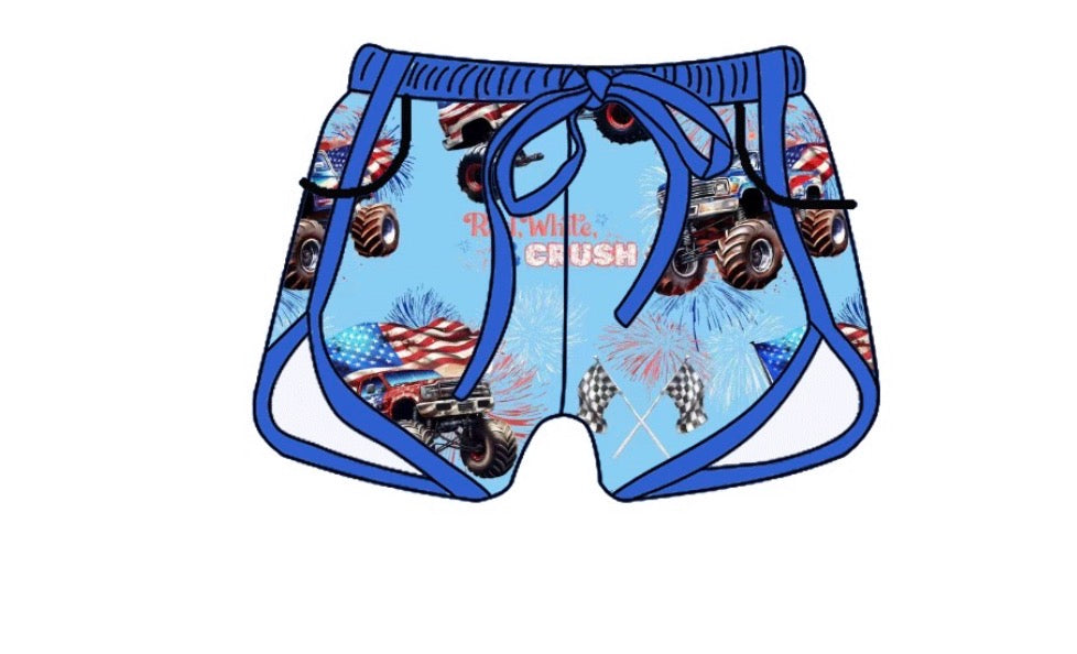 Adult Bamboo Shorts - 4th Of July Collections