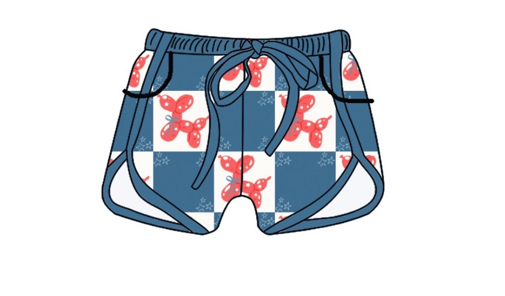 Adult Bamboo Shorts - 4th Of July Collections