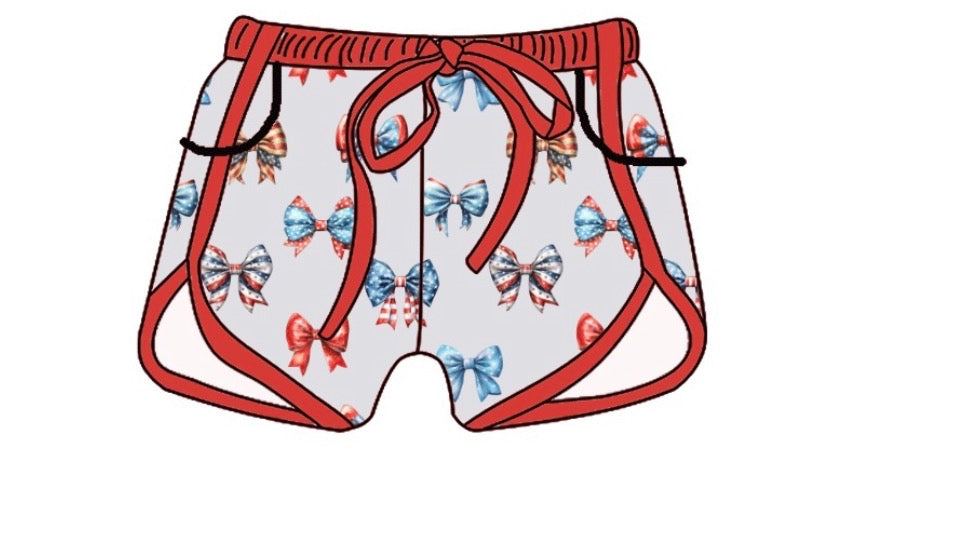 Adult Bamboo Shorts - 4th Of July Collections