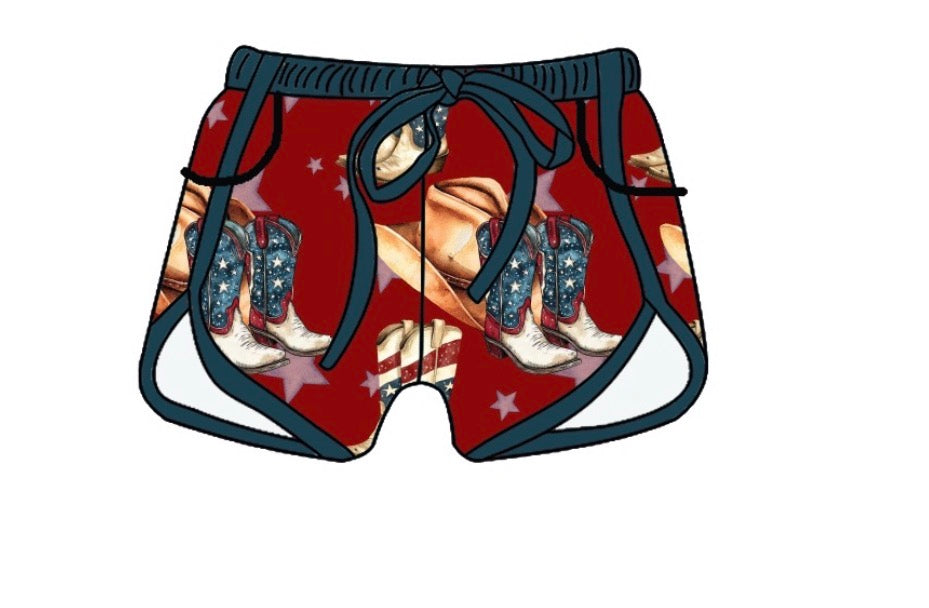 Adult Bamboo Shorts - 4th Of July Collections
