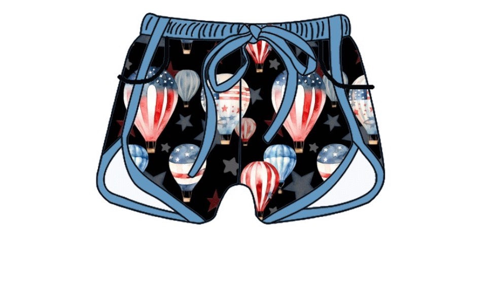 Adult Bamboo Shorts - 4th Of July Collections