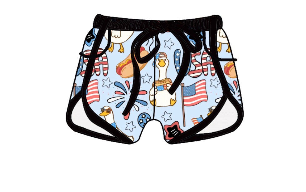 Adult Bamboo Shorts - 4th Of July Collections