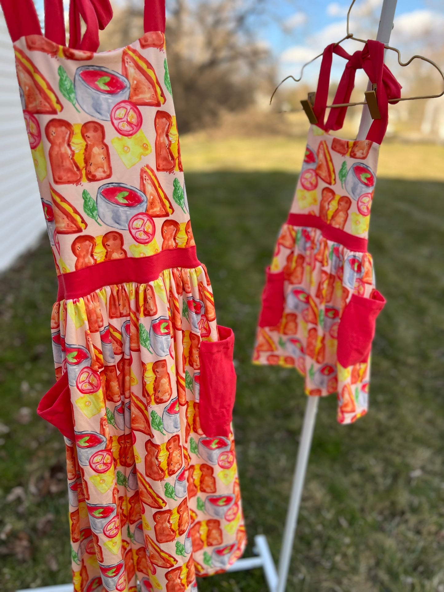 Home Grown Vegetable Collection Aprons - Adult & Mini Matching Options♥️