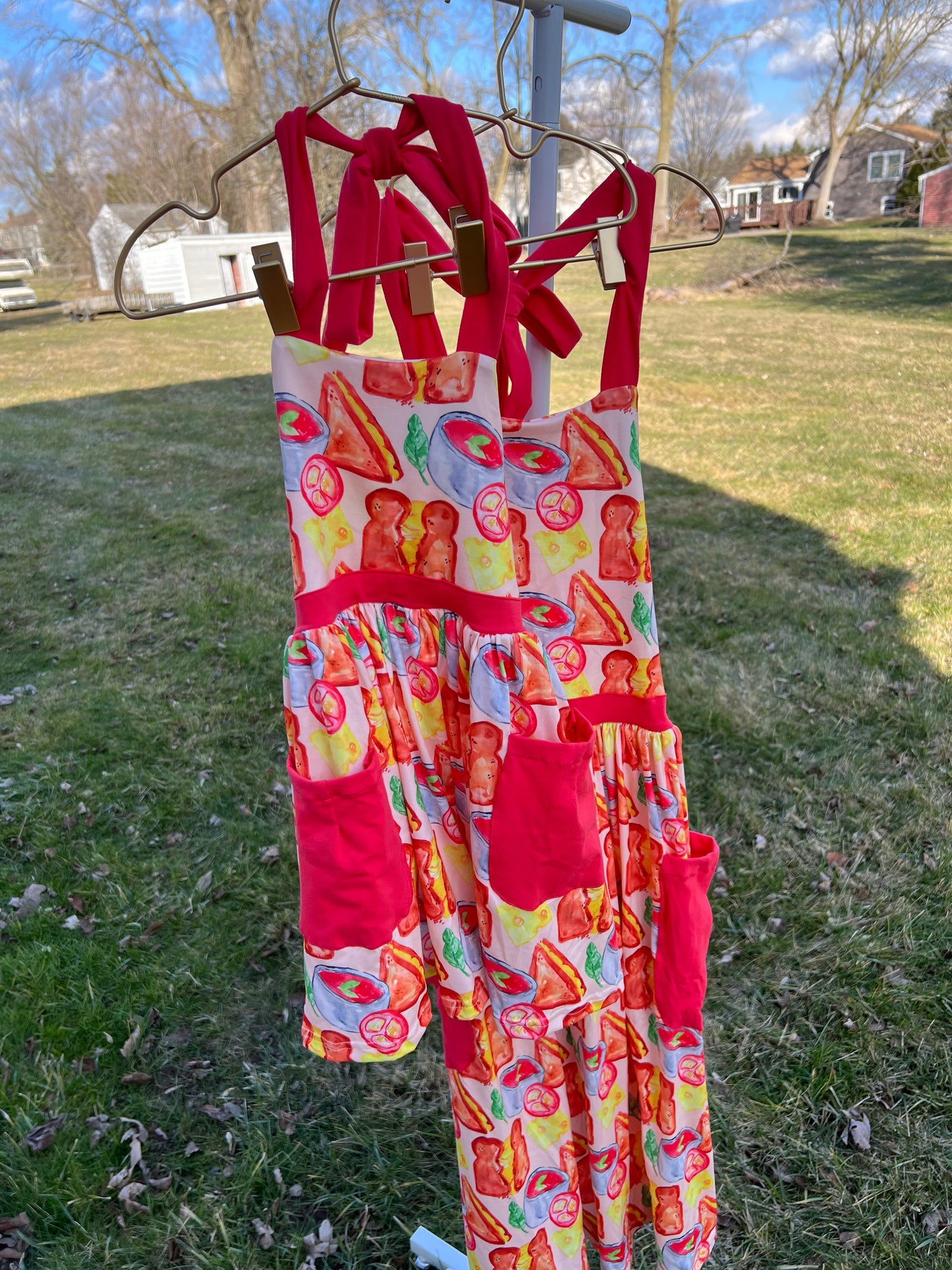 Home Grown Vegetable Collection Aprons - Adult & Mini Matching Options♥️