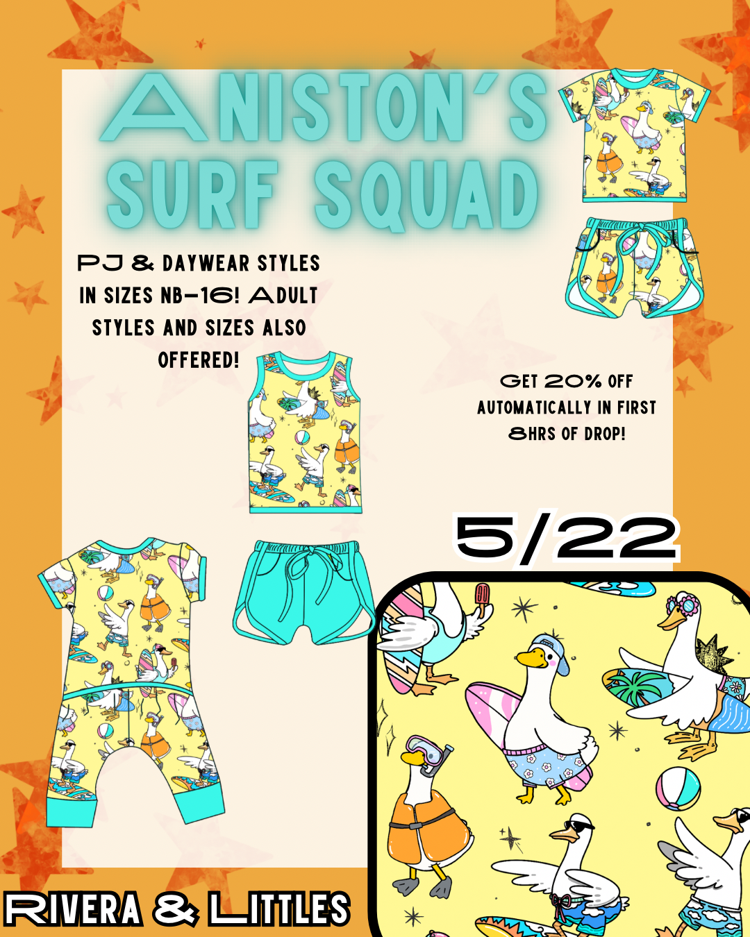 Aniston’s Surf Squad Collection