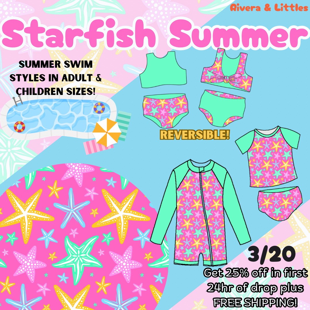 Starfish Summer Swim Girl and Gender Neutral Collection